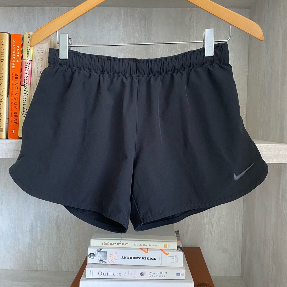 Black Nike active shorts
